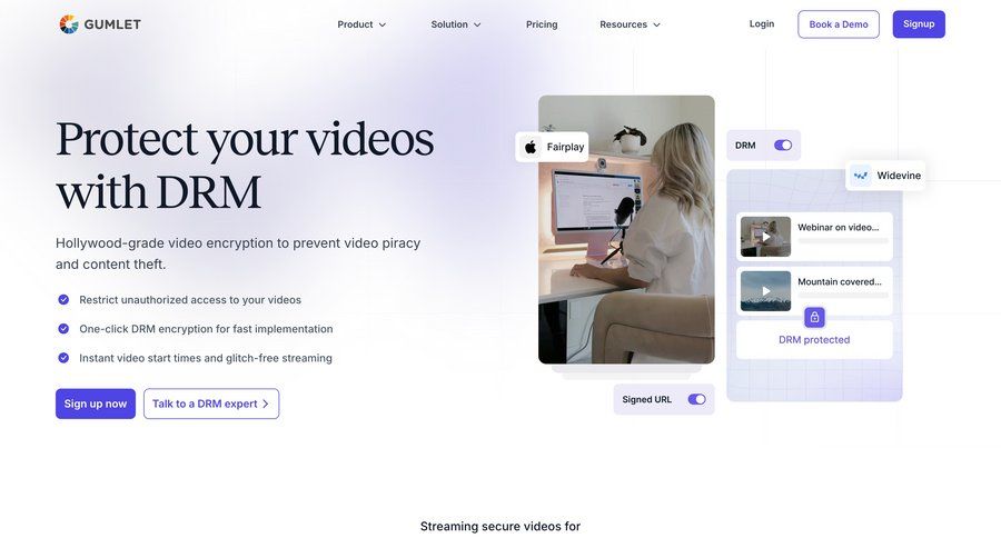 Gumlet
			 call recording product update features contact us alternatives ui page example