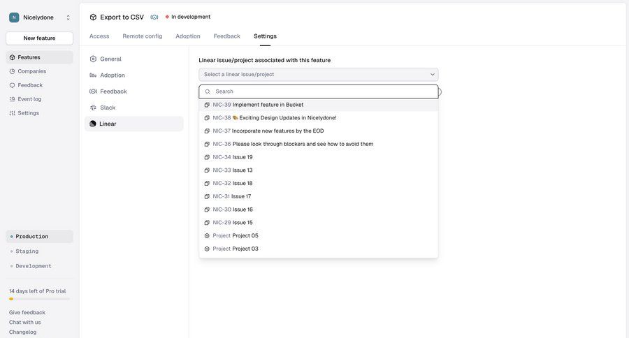 Reflag
			 task management settings project management project tracking issue tracking ui page example