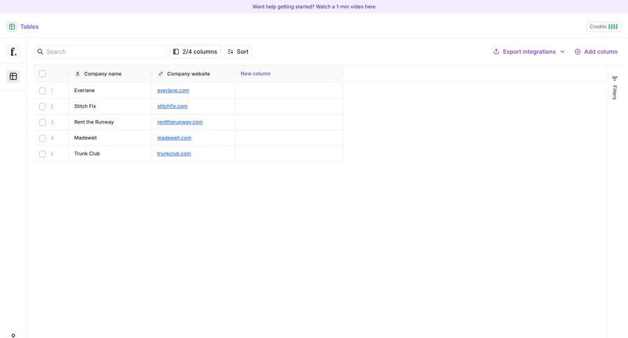 Freckle
			list filters table data management e-commerce data display data entry table ui page example