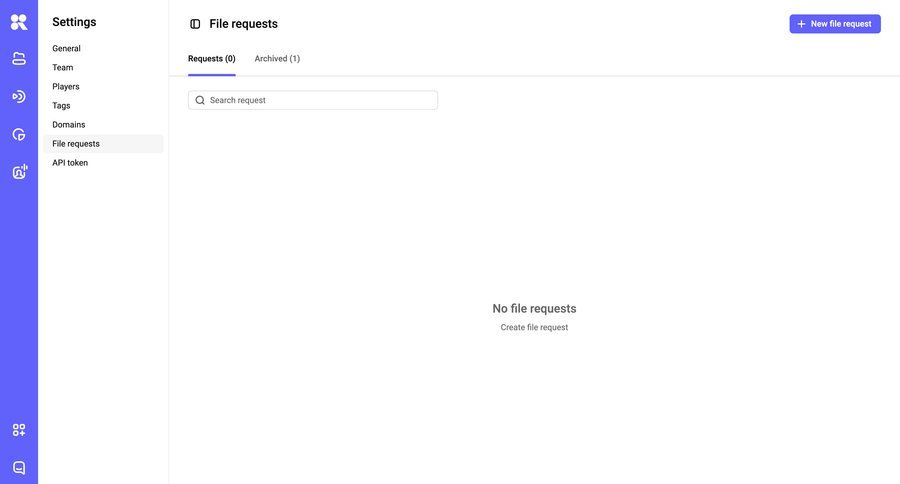 Kinescope
			 file management search bar ui page example