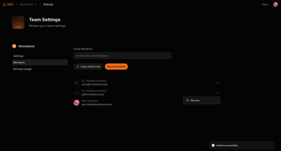 Basehub
			notification team settings team management invite teammate settings team collaboration sidebar navigation user management account setup list management send invitation sidebar alert system notification push notification notification center menu ui page example