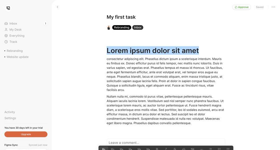 Marathon
			 task management collaboration sidebar navigation project management project collaboration sidebar menu ui page example