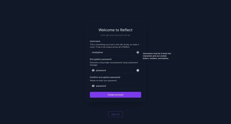 Reflect
			     ux ui design