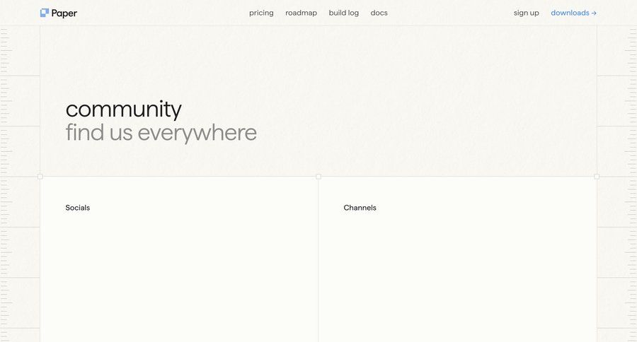 Paper
				community ui page example