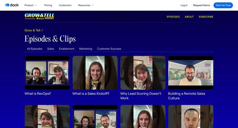 Dock
			list blog newsletter content newsletter signup ui page example