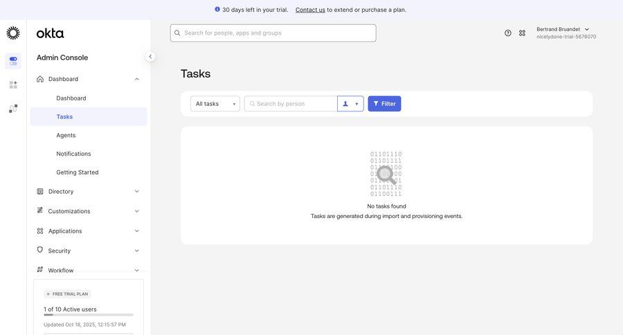 Okta
				empty state ui page example