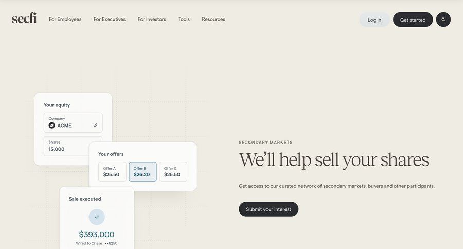 Secfi
			 contact us testimonials accordion connect service suggestion ui page example