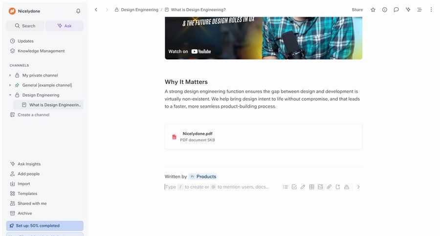 Slite
			detail page team comments & reactions article documentation design knowledge base menu documentation ui page example