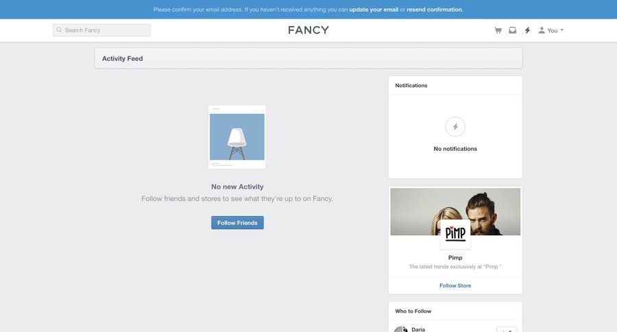 Fancy
				empty state page example