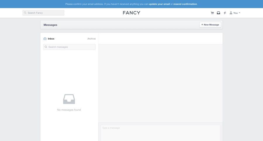 Fancy
				messaging page example
