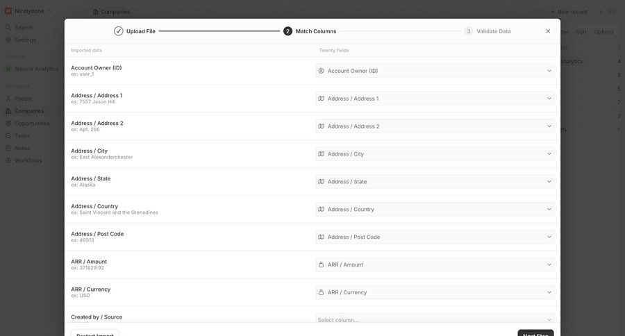 Twenty
			import form modal & popover modal screen data management form progress indicator file upload data mapping data import progress bar ui page example