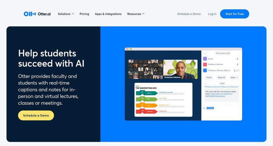 Otter
			feature education program call transcript chrome extension features tips affiliate program transcript ui page example