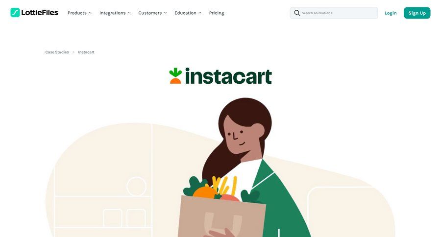 Lottie
			 testimonials case studies customer stories marketing website design file upload ui dark ui accordion ui page example