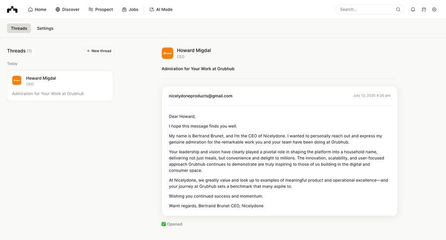 The org
			 email inbox communication ui page example