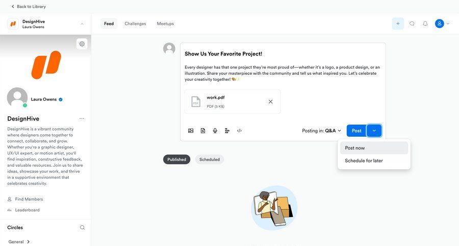 Kajabi
			 sidebar navigation design file upload content sharing upload image content scheduling empty state illustration sidebar user profile user file uploader upload file upload media upload documents user termination file upload ui file picker avatar upload ui page example