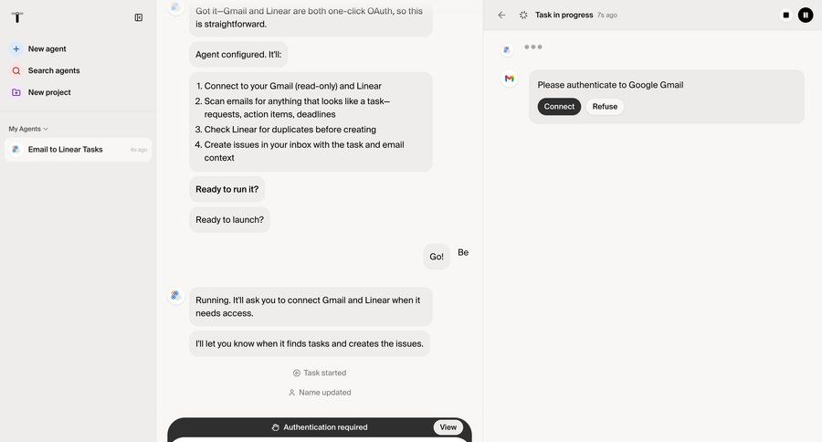 Twin
				messaging ui page example