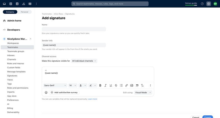 Front
			 configuration settings onboarding form full-screen layout email parameters create communication trainings edit mode ui page example