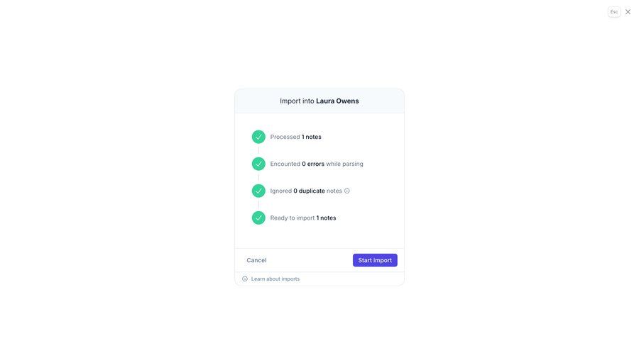 Reflect
			 onboarding confirmation import data wizard data import import file import tool import wizard progress bar importing data file picker duplicate confirmation message ui page example