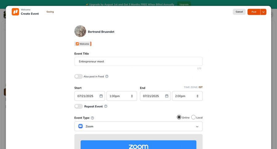 Mighty
			 form create date picker integration event management ui page example