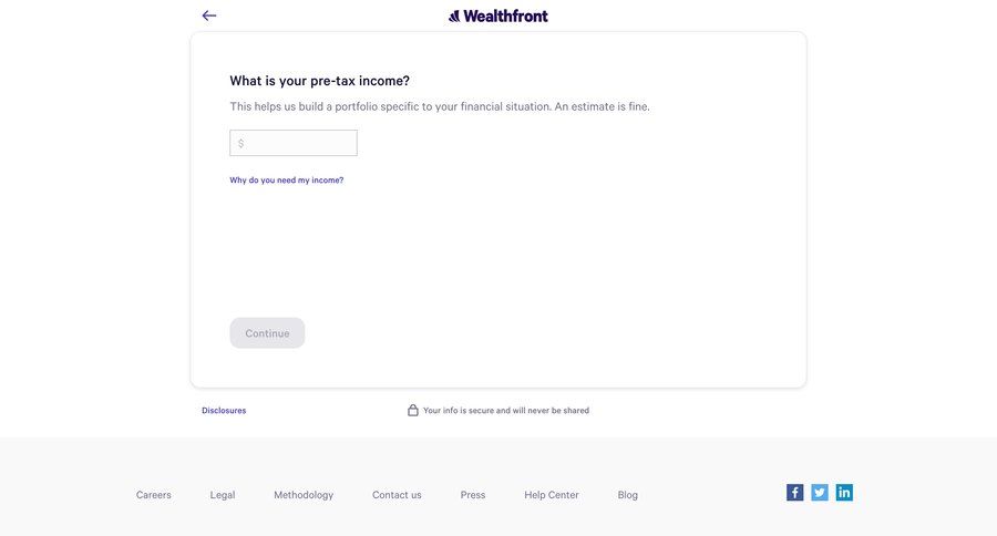Wealthfront
			      ux ui design