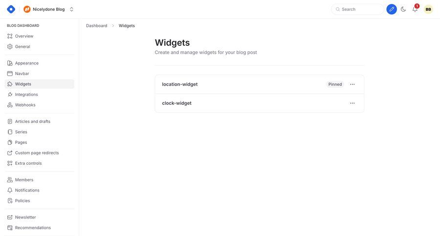 Hashnode
			 configuration dashboard sidebar navigation list management blog management dashboard notification sidebar menu location map version control widgets ui page example