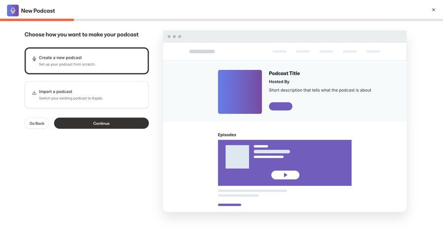 Kajabi
			 content management onboarding import data wizard data import import file new import tool import wizard setup file picker ui page example