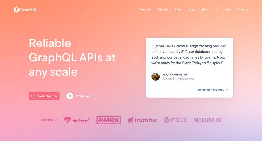 GraphCDN
				 page example