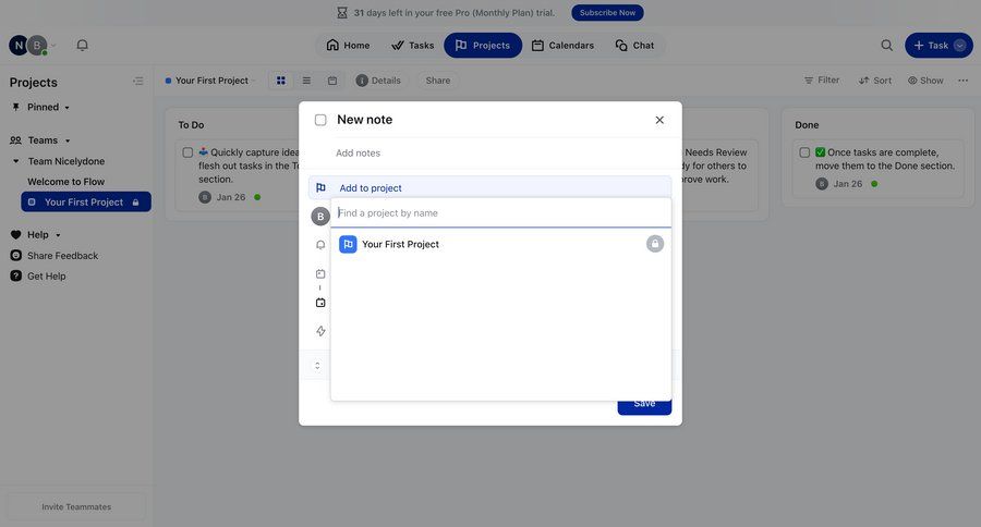 Flow
				create page example