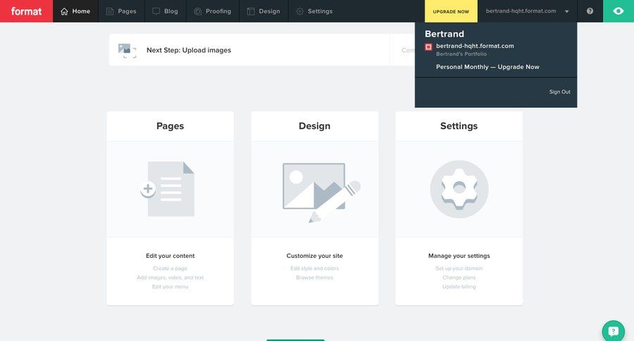 Format
				dropdown & other states page example