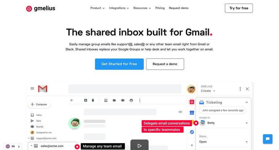 Gmelius
			 ux ui design