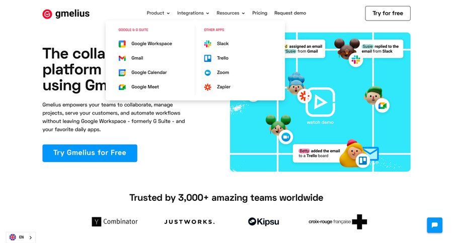 Gmelius
			      ux ui design