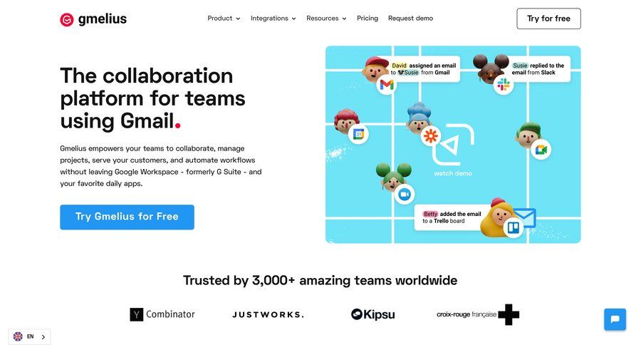 Gmelius
page example