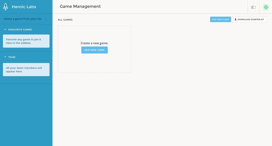 Heroic Labs
				empty state page example