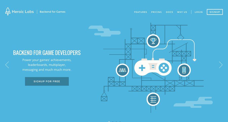 Heroic Labs
				 page example