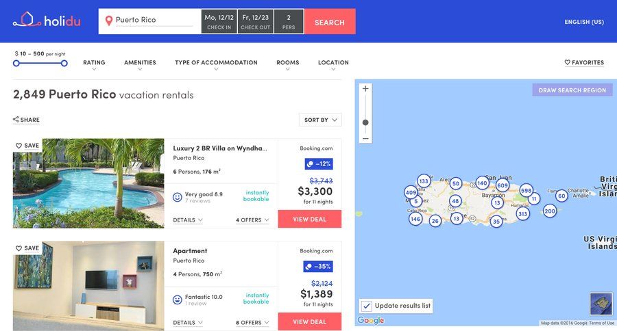 Holidu
			list search maps grid search filters maps interactive map location map world map route map map view pagination search results card layout ui page example