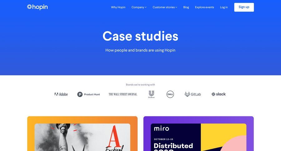 Hopin
			   ux ui design