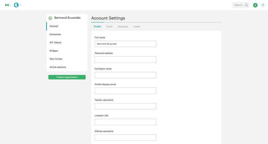 Mode
				settings page example