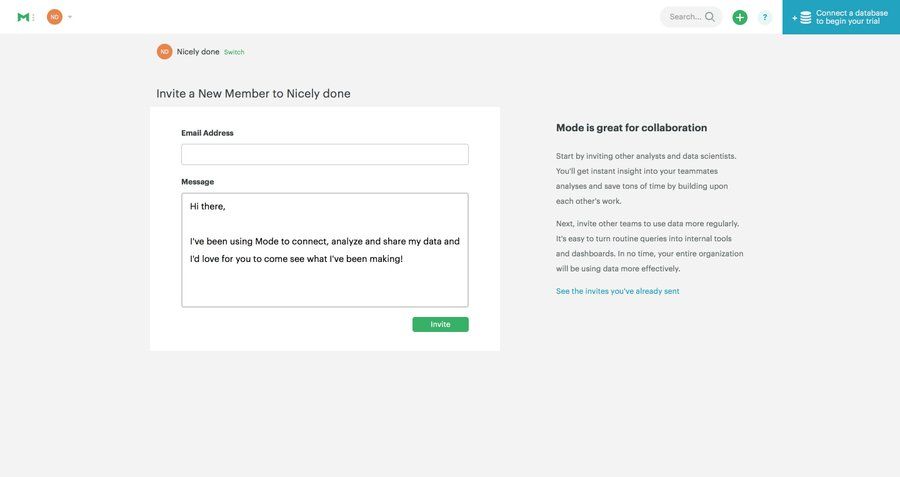 Mode
				team page example