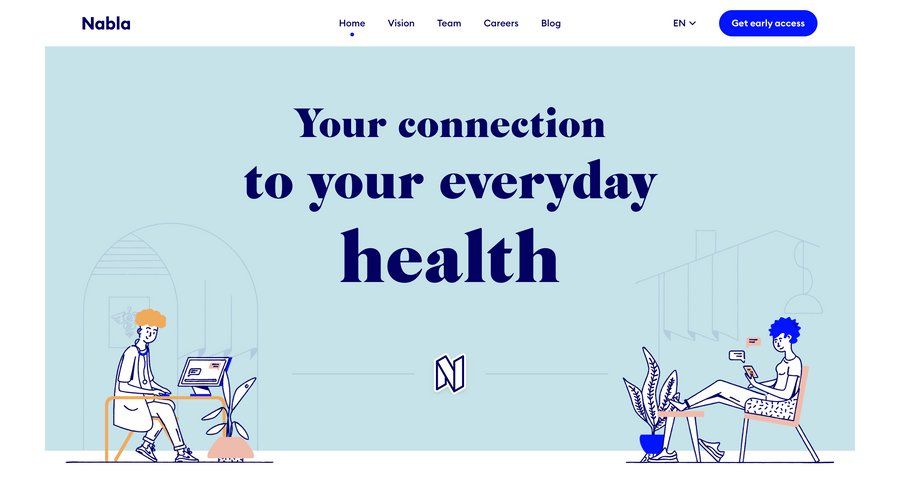 Nabla
			 fitness ui page example