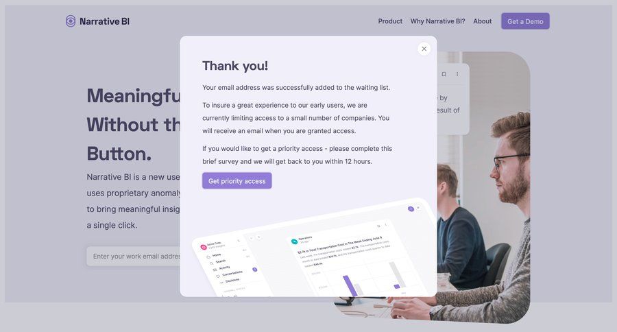 Narrative BI
				modal & popover page example