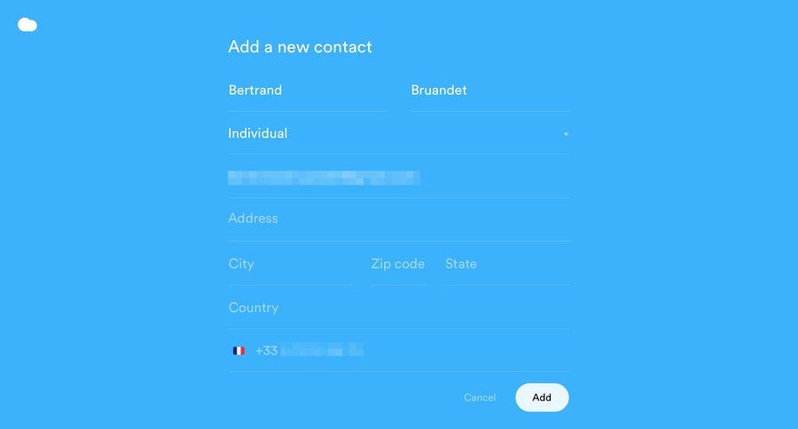 Nuage
				create page example