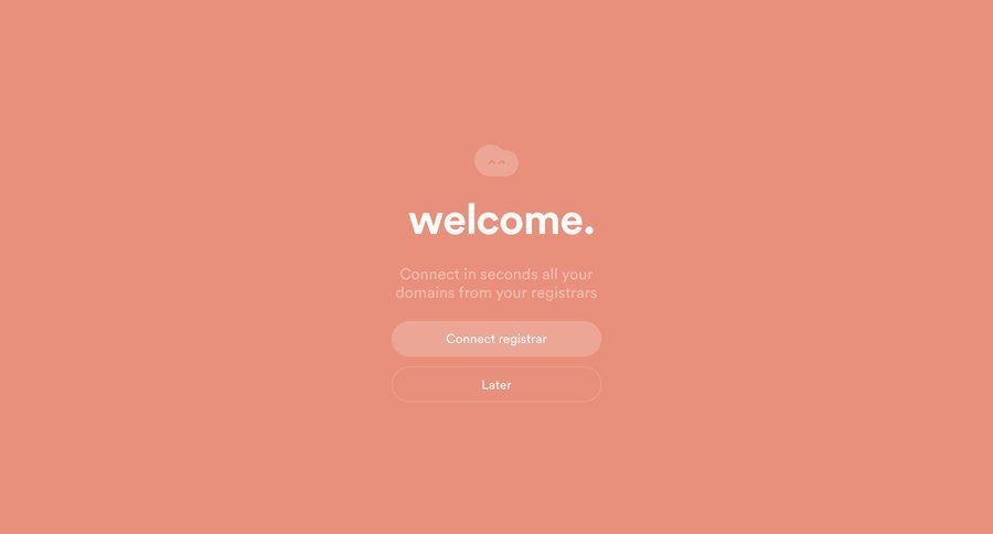 Nuage
				onboarding page example