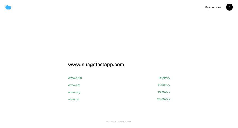 Nuage
				search page example