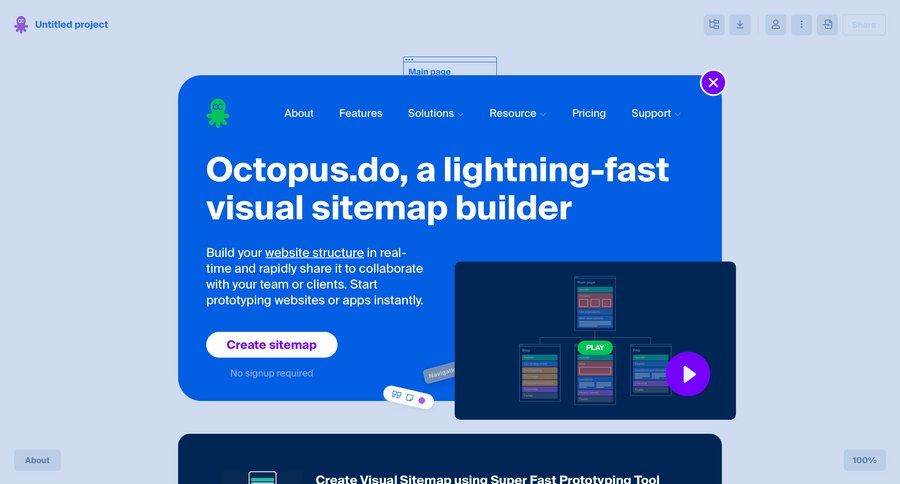 Octopus
page example