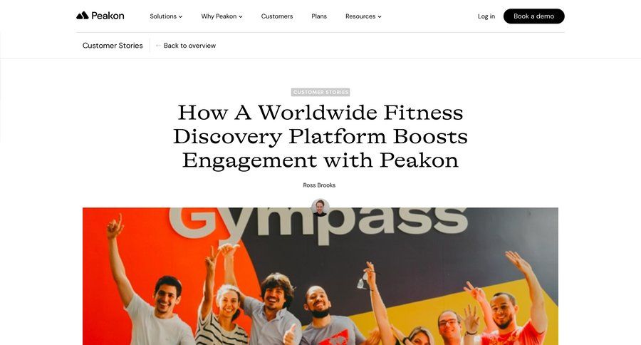 Peakon
			 testimonials case studies customer stories fitness ui page example