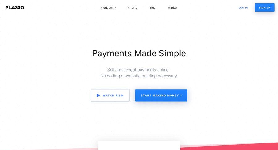 Plasso
			 payment processing recurring billing ui page example