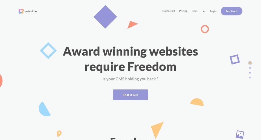 Prismic
			   ux ui design