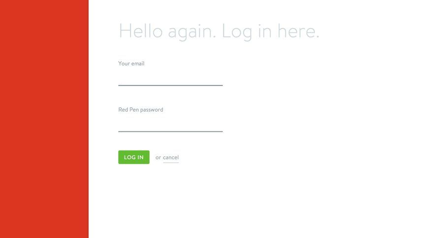 Redpen
				settings page example