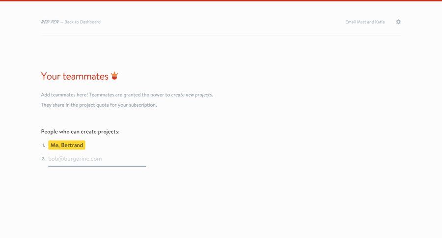 Redpen
				team page example