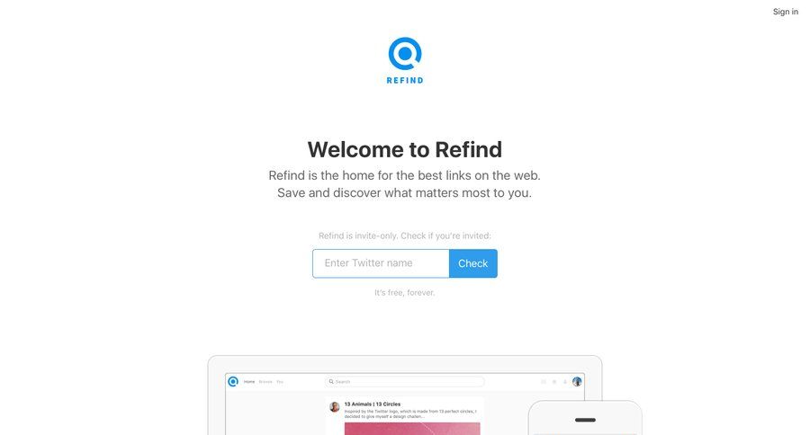 Refind
				 page example